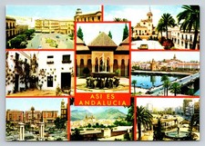 Vintage Andalucia Spain Multi-View Postcard Ediciones Arribas 6x4 picture