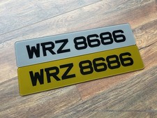 Tinted Printed Metro Font Number Plates Any Size Premium Quality Prestige Plates picture