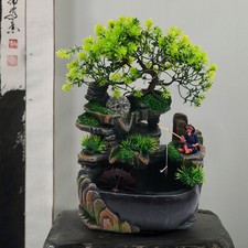 Indoor Water Fountains Zen Desk Rockery Waterfall Fountain Tabletop Ornament NEW picture