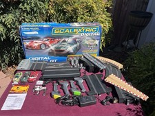 Scalextric Digital Super GT Slot Car Race Cars Track Controllers Box Not Tested picture