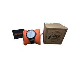 RARE BRAND NEW MEN'S SUPERDRY JAPAN WATCH BLACK/GRAY W/TAGS *READ picture
