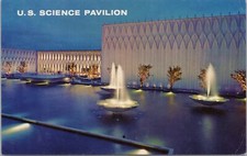 Theme Park & Expo~Arches And Fountain In Courtyard~Seattle World Fair~Vintage PC picture