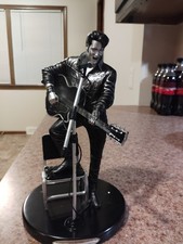 Elvis Presley ’68 Comeback Platinum Edition Hamilton Collection Figurine #1292 picture