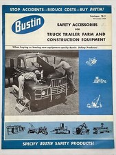 1959 BUSTIN SAFETY ACCESSORIES FOR TRUCK TRAILER FARM AND CONSTRUCTION EQUIPMENT picture