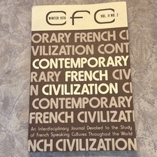Contemporary French Civilization Winter 1978 Volume II No. 2 picture