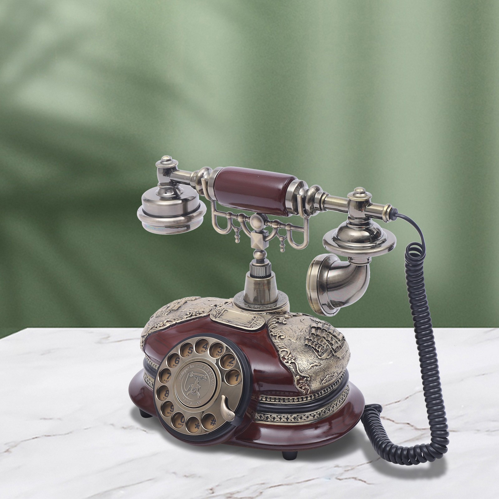 Antique Classic French Rotary Dial Working Telephone Vintage Home Decorations Antique Classic French Rotary Dial Working Telephone Vintage Home Decorations