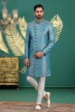 Indian Wedding Outfits Designer Bollywood Clothing Mens Sherwani Dress India picture