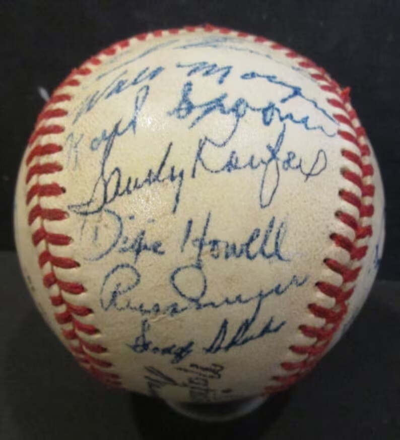 Brooklyn Dodgers - 1955 - Autographed Baseball - Beautiful High Quality Replica