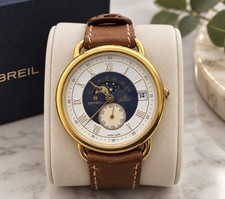 Vintage BREIL La Luna 9006 Swiss Made Quartz Moonphase Watch  picture