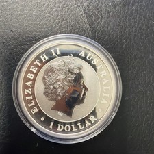 2013 Australia K 1 oz .999 Fine Silver Coin Australian Capsule BU picture