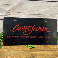 Barrett-Jackson The World's Greatest Collector Car Auctions Black License Plate picture