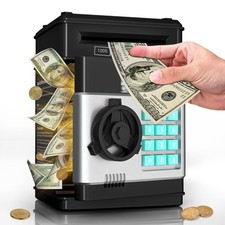Piggy Bank for Kids - Electronic Money Saving Box W/Code- ATM Safe-Toy Coin BANK picture