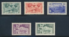 Switzerland 181-5 1914-30 Mountains set original gum H/HR/NH picture