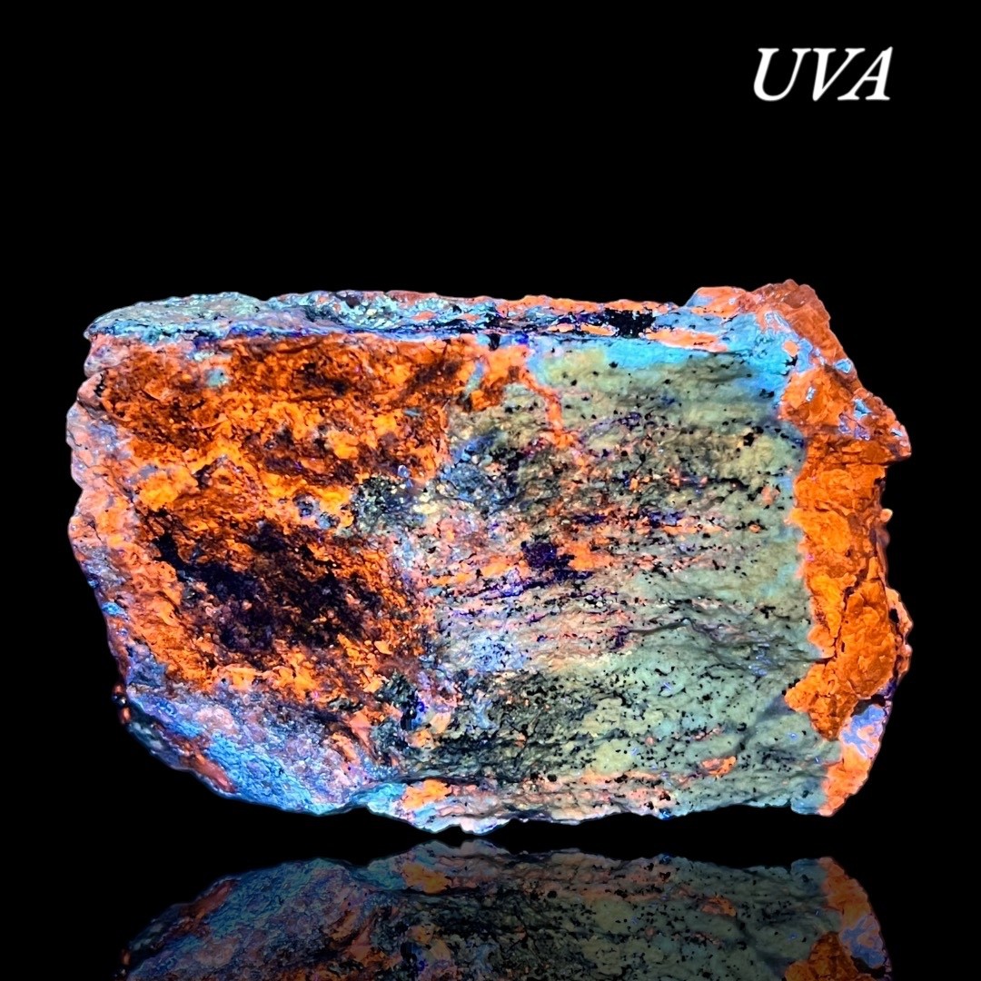 320 G Fluorescent Blue Afghanite Crystals W/Lazurite,Pyrite, Calcite Afghanistan