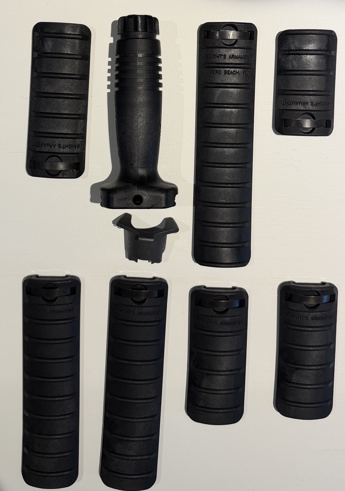 KAC Knight’s Armament Rail Cover Panel Set 7 Piece w/ Original Case
