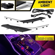 For BMW G20 G21 G23 G26 RGB LED Center Console Ambient Light Trim Carbon Fiber picture