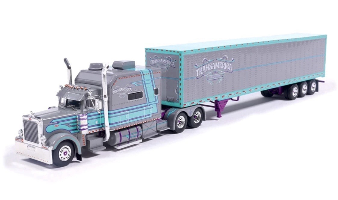 IXO MODELS 2002 PETERBILT 379 CUSTOM SLEEPER TRANSAMERICA HAULER 1:64 SCALE