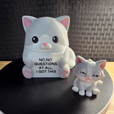 Fine Cat, Totally Fine Crew, Approximately 3" tall, 3D Printed Items picture