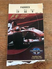 2004 Formula One F1 US Grand Prix Racing Ticket Stub Michael Schumacher IMS F 1 picture
