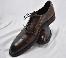 Corvari Italian Leather Shoes Mens EU 43 US 10 Brown Oxfords Made in Italy Dress picture