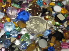 SWAROVSKI CRYSTAL 130 RHINESTONES AUSTRIA HUGE LOOSE LOT REPAIR JEWELRY CRAFTS picture