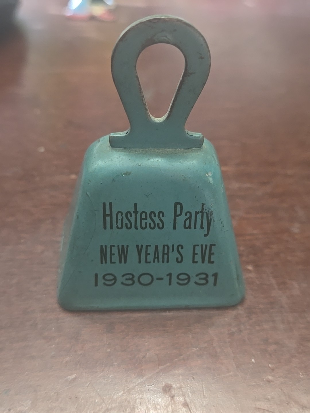 Vintage 1930-1931 RARE New Year's Eve Hostess Party Souvenir Bell Made In USA