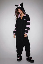 Women's Kuromi One Piece Pajamas Jumpsuit Sleepwear / Loungewear - Hello Kitty picture