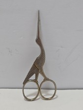 Embroidery Needlework Needlepoint Sewing Stork Pelican Crane Shaped Scissors picture