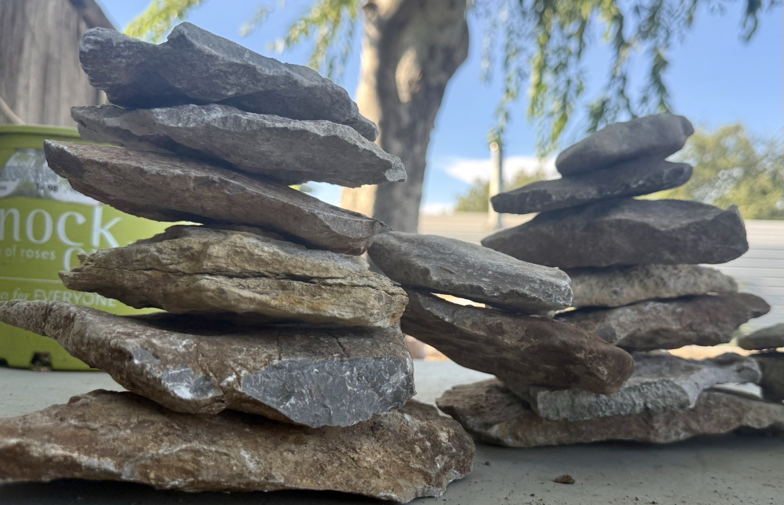 NATURAL FLAT LIMESTONE* 10 Lbs/10 Med Size Rocks~Stacking-Display-Animal Habitat NATURAL FLAT LIMESTONE* 10 Lbs/10 Med Size Rocks~Stacking-Display-Animal Habitat