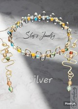 handmade bolo beaded woven bracelet multicolor unisex in gold or silver  picture