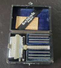 Vintage 1900 GEM JUNIOR Single Edge Safety 7 DAY Razor Complete Beautiful  picture