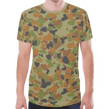 Australian AUSCAM DPCU Camouflage Sports Tee XS to 5XL picture