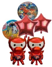 (6 PACK ) BIG HERO BALLOON CUP PLATE birthday party decoration theme idea picture