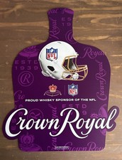 Crown Royal NFL Tin Tacker Sign 20”x16” Bar Decor Man Cave picture