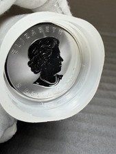 Lot (25) Coin ROLL 1988-2026 1 Oz Maple Leaf Silver .999 Round Canadian $5 picture