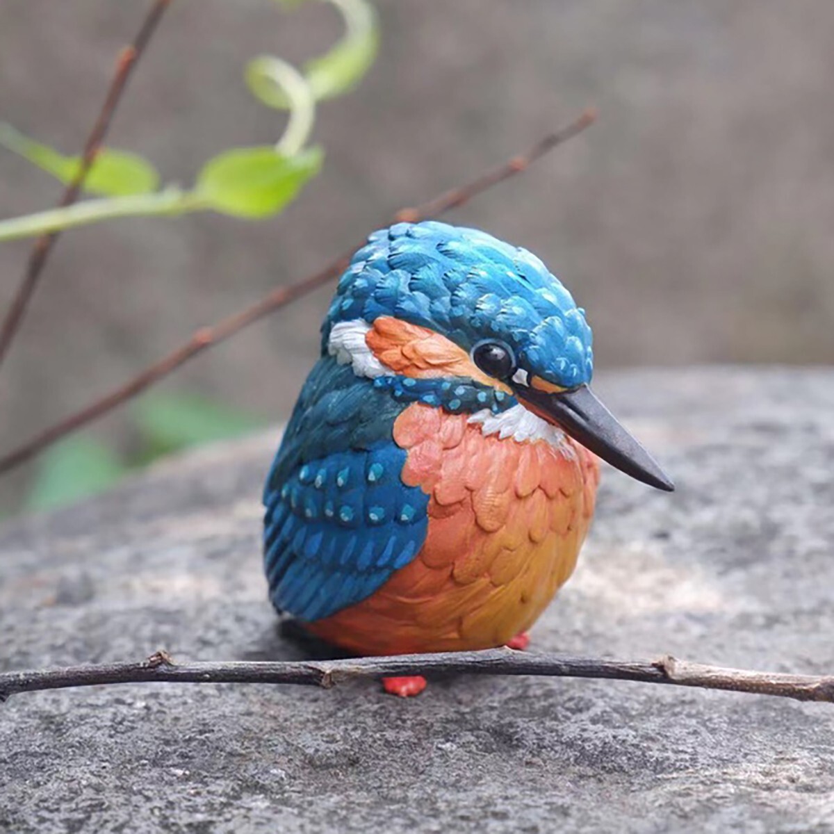 Animal Heavenly Body Common Kingfisher Alcedo atthis Bird Statue Animal Heavenly Body Common Kingfisher Alcedo atthis Bird Statue