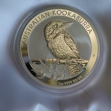 Perth Mint 2021 Australian Kookaburra $1 1 oz .9999 Silver Proof Coin picture