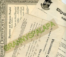 Several Genealogy Docs, Clippings, Certificate / ATWATER Family-New York / Cali picture