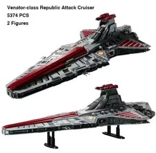 NEW 5374 PCS Star Wars Venator Class Republic Attack Cruiser 75367 W/ Figures picture