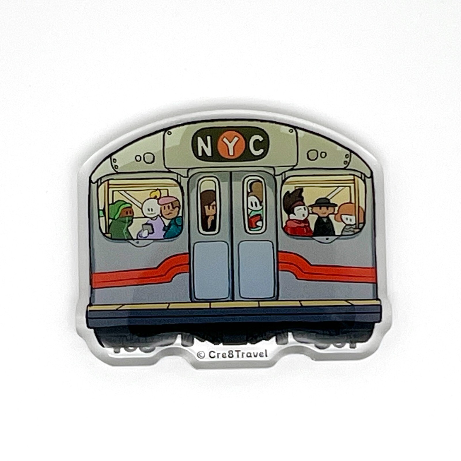 New York City Subway Acrylic Magnet NYC Souvenirs Gifts New York City Subway Acrylic Magnet NYC Souvenirs Gifts