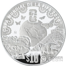 FIFA WORLD CUP 26  Silver Coin 10  Mexico 2026 picture