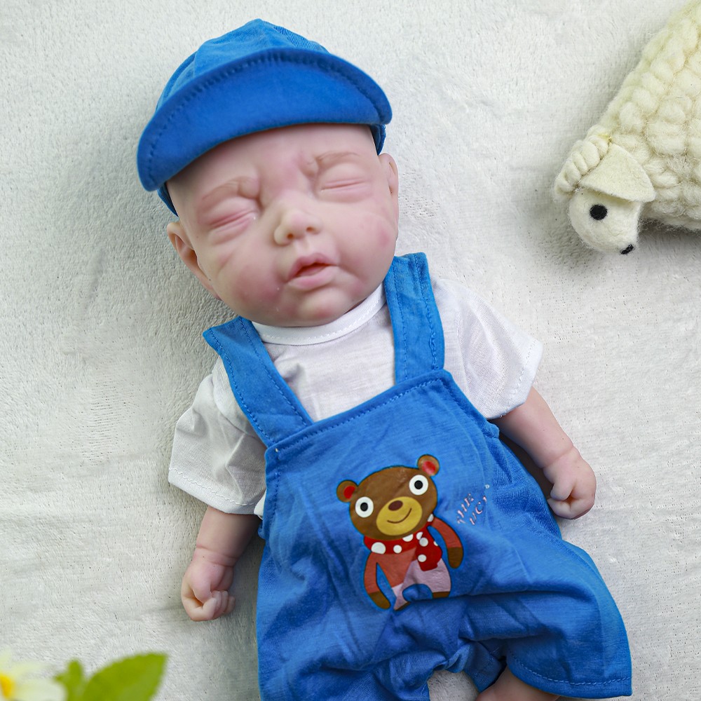 15.7 inch Lifelike Realistic Boy Reborn Dolls Full Silicone Newborn Baby Gift 15.7 inch Lifelike Realistic Boy Reborn Dolls Full Silicone Newborn Baby Gift