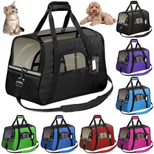 Pet Dog /Small Cat Carrier Soft Sided Comfort Bag Travel Case Airline Approved picture