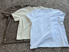 Life is Good Womens Crusher Tee Basic -Set of 3 Neutrals Brown, Cream, and White picture