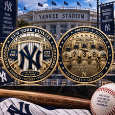 New New York Yankees 123 years Gift For Fan Commemorative Coin GN71 picture