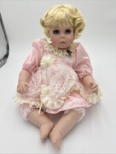 Celeste The Hamilton Collection Vintage Porcelin Cloth Doll 16" 1995 picture