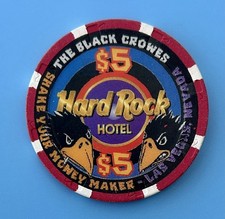 THE BLACK CROWES Hard Rock Casino Vegas Chip "Shake Your Moneymaker" NEVER USED picture
