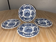 Vintage 21 Piece ENOCH WEDGWOOD ROYAL HOMES Of BRITAIN TOWER OF LONDON Blue picture