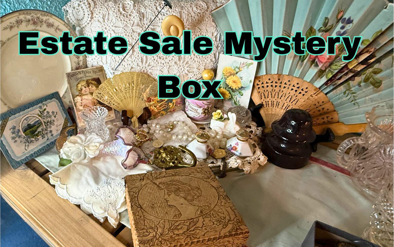VTG Estate Sale Mystery Box Curated Items Personalized Gift 3+ pounds VTG Estate Sale Mystery Box Curated Items Personalized Gift 3+ pounds