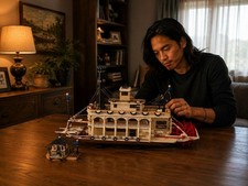 River Steamboat Building Blocks Model Ship No Box Approx. 4090 PCS picture